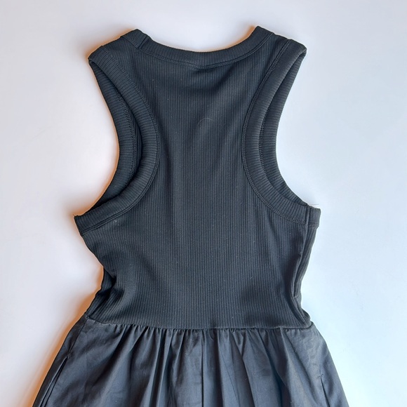 Old Navy Black Ribbed Tank Top Maxi Fit Flare Dress Womens Size S - Picture 5 of 10